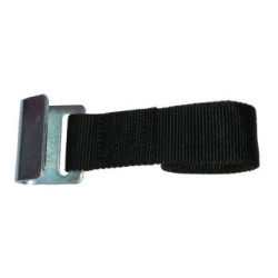 Crochet plat acier zingué