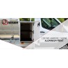 COFFRE ARRIERE CABINE EN ALU PEINT BLANC 600 x1290x2000mm