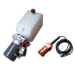 CENTRALE HYDRAULIQUE 12V / RESERVOIR 8 L + COMMANDE