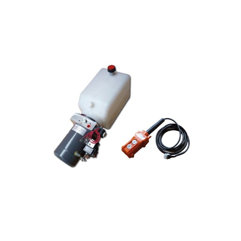 CENTRALE HYDRAULIQUE 12V / RESERVOIR 8 L + COMMANDE
