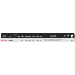 AILE PLASTIQUE 1840x1160x580mm Simple essieu bordure blanche