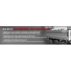 REHAUSSE (unitaire) SUPPORT DE PLAQUE / Pour BAE IVECO DAILY