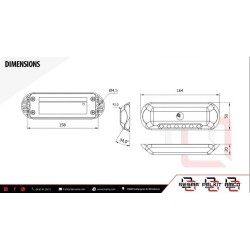 ECLAIREUR DE ZONE EN PLASTIQUE ABS 12/24V