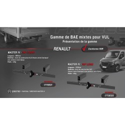 BARRE ANTI ENCASTREMENT RENAULT MASTER ROUES JUMELEES