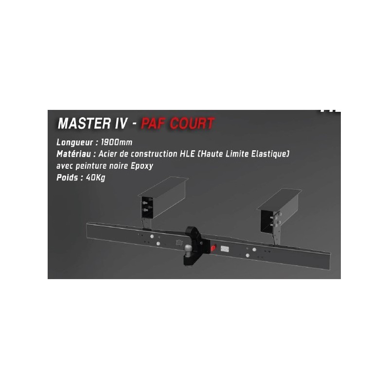 BARRE ANTI ENCASTREMENT RENAULT MASTER ROUES JUMELEES