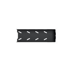COUPLE D'ETRIERS EN ACIER PEINT NOIR - 2 MM 420X136X44