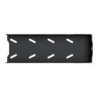 COUPLE D'ETRIERS EN ACIER PEINT NOIR - 2 MM 420X136X44