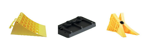 Cales de roues et supports