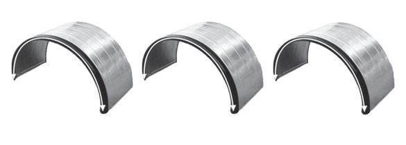 Ailes métalliques simple essieu