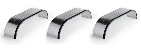 Ailes métalliques double essieu