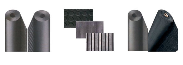 Tapis et feuilles caoutchouc sbr