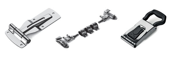 Crémones et charnières acier inoxydable