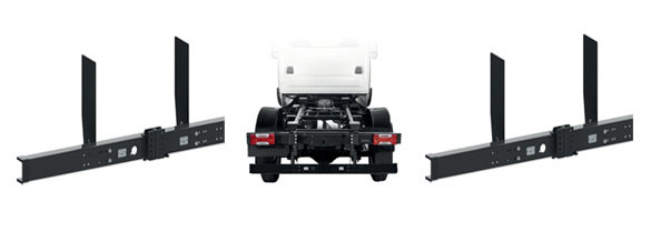 Barre anti-encastrement mixtes pour véhicule de + de 3T5 à 8T