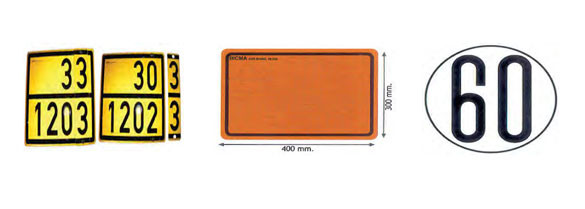 Panneaux tir / adr / disque de vitesse