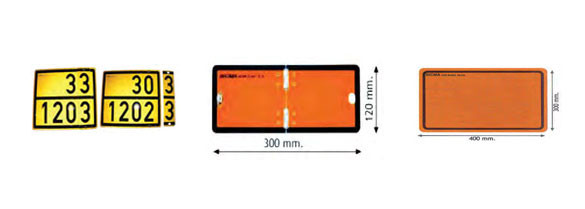 Panneaux de signalisation transport dangereux