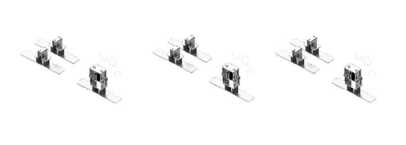 Supports pour triangles tri-flash