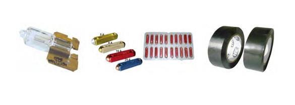 Ampoules / collier de serrage / fusibles