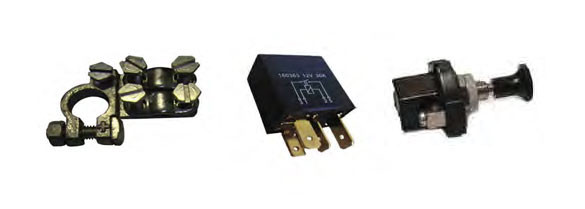 Interrupteurs / cosses / relais