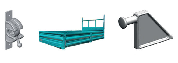 Ridelle acier et accessoires