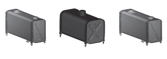 Réservoirs hydrauliques dos cabine